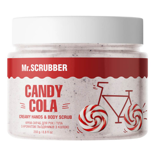 Крем-скраб для рук і тіла Mr.SCRUBBER Candy Cola з ароматом льодяників з колою, 250 гр